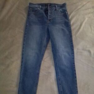 Lucky Brand Women's Button Fly Blue Jeans